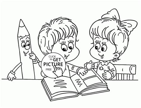 top  ideas  kids reading coloring pages home family style  art ideas