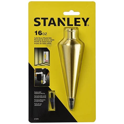 Stanley 16 Oz Brass Plumb Bob 47 974 Xpert Survey Equipment