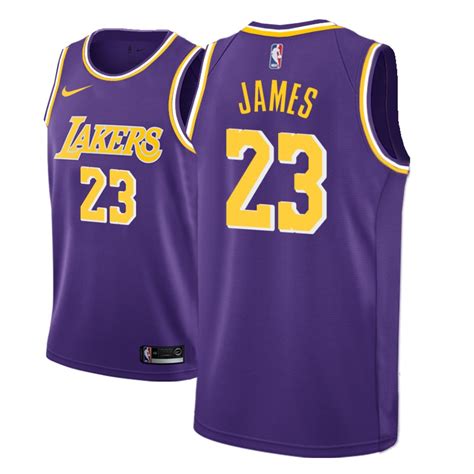 Camisetas Nba Lakers Lebron James Nike Statement 2018 19 Violeta