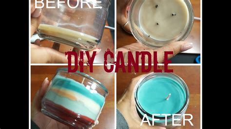 How To Reuse Leftover Candle Wax Diy Candle Youtube