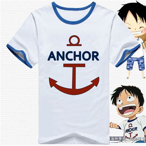 Anime Design One Piece T Shirt One Piece Luffy Straw Hat Japanese Anime