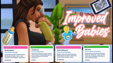 Improved Babies In The Sims 4 Better Babies And Toddlers Mod Youtube