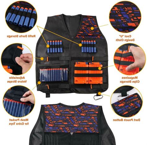 Uwantme Kids Tactical Vest Kit For Nerf Guns