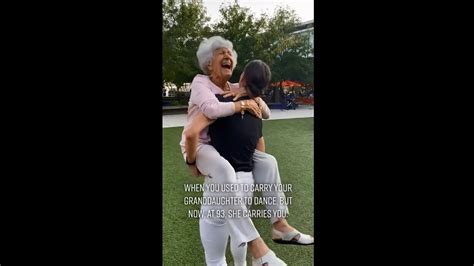 Woman Dances With 93 Year Old Grandma While Carrying Her Viral Video Spreads Joy Trending