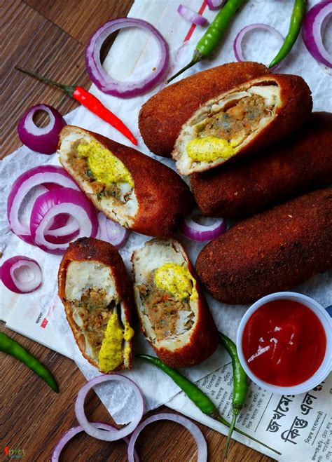 The crust on the outside is crispy and the fish filling is so full of flavour. Fish Roll (Kolkata Style) - Spicy World Simple and Easy ...