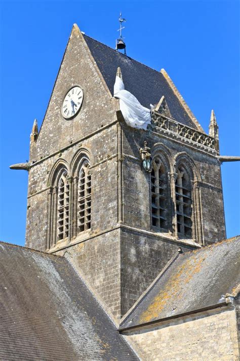 St Mere Eglise Normandy France Stock Image Image Of Armed