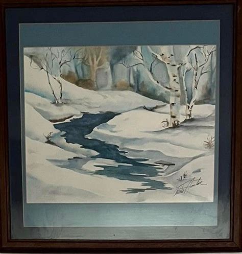 Snowy Creek Richs Art Collection Paintings And Prints Landscapes