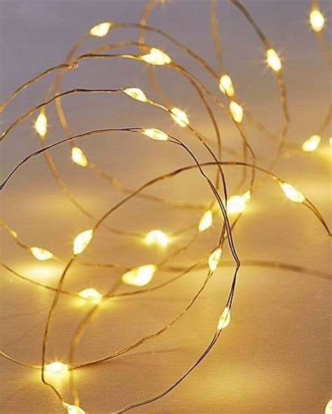 Micro Mini Led Fairy Lights String Of 30 Warm Clear Battery Etsy