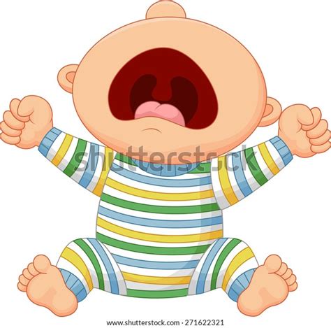 Cartoon Baby Boy Crying Stock Illustration 271622321 Shutterstock