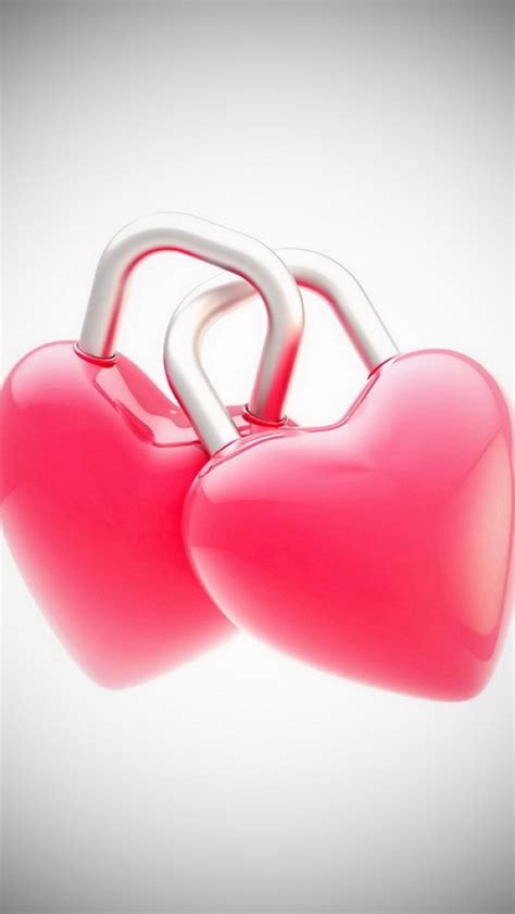 Pink Locked Hearts Iphone 6 6 Plus And Iphone 54 Wallpapers