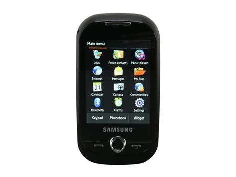 Samsung Corby Black Unlocked Gsm Bar Phone With Touch Screen S3650