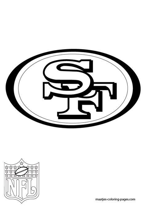 49ers Logo Black And White Sampobubuk
