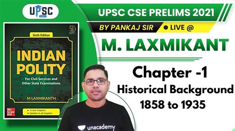 Upsc Cse Prelims M Laxmikant By Pankaj Sir Chapter Historical Background To