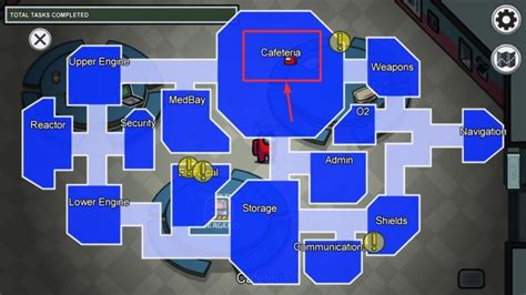 Among Us Emergency Meeting Button Where Is It In Each Map And How To