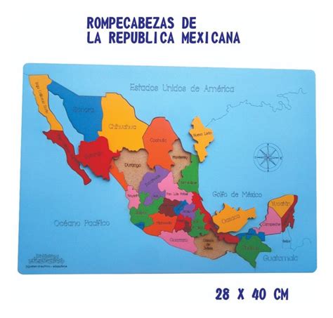Mapa De La Republica Mexicana Sin Nombres Mercadolibre