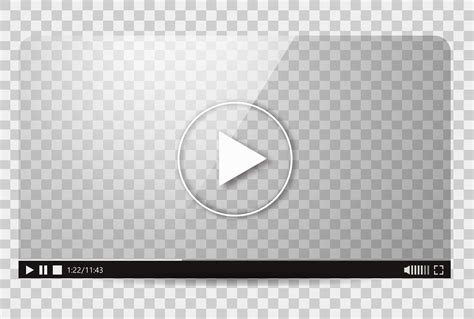 Design Of The Video Player Interface Movie Media Play Bar Vector Flat