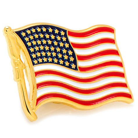 Waving American Flag Lapel Pin Cc Uswf Lp Joy Jewelers