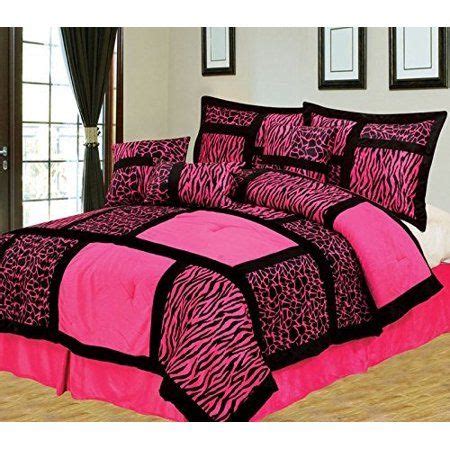 This amazing comforter set accompanies a pinch pleat design that is famous because of its rich looks. Empire Home Safari 7-Piece Hot Pink Queen Size Comforter ...