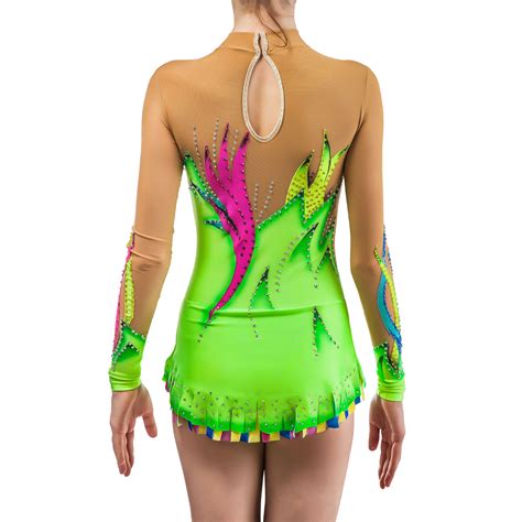Rhythmic gymnastics ribbon + figure skating, sasha cohen (2001 exhibitions) and ekaterina gordeeva (1999 soi exhibition). Rhythmic Gymnastics Leotard № 169