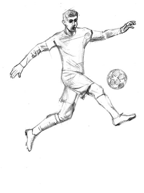 Pencil Drawing Soccer Drawing Football Drawing Drawing Poses Male