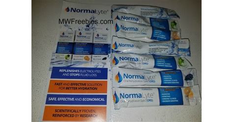 In beide gevallen zijn orale rehydratiezouten een goede optie voor rehydratietherapie. I received NormaLyte Oral Rehydration Salt Packets FREE in ...