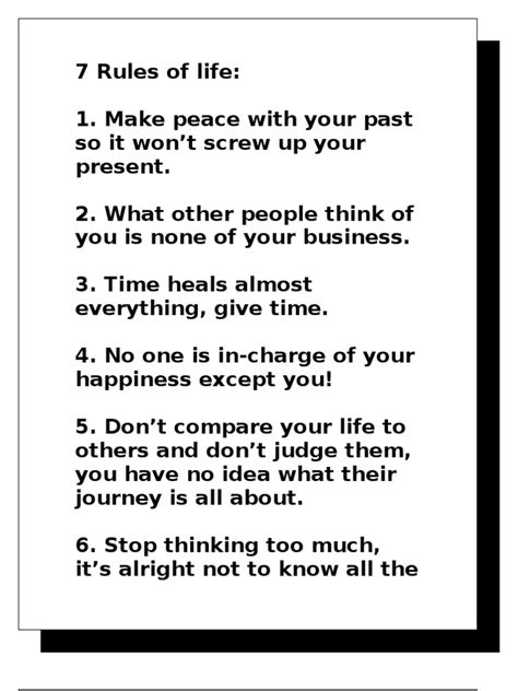 7 Rules In Life Pdf