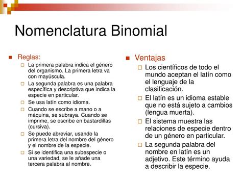 Nomenclatura Binomial
