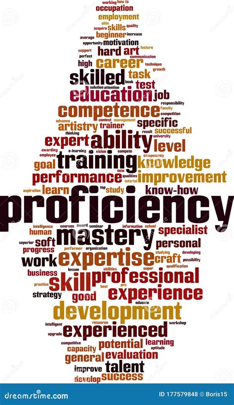 Proficiency Word Cloud Stock Vector Illustration Of Experience 177579848