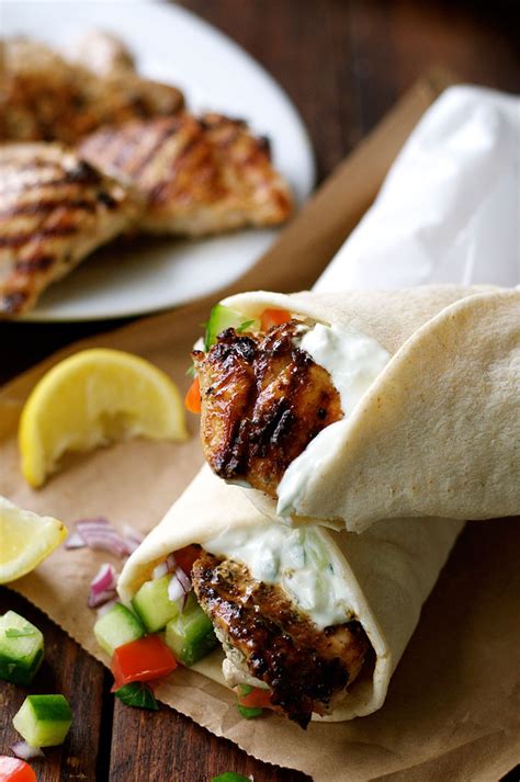 Simple and quick baked greek chicken thighs. Greek Chicken Gyros with Tzatziki | RecipeTin Eats ...