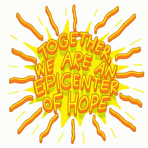 Together We Are An Epicenter Of Hope Together Sticker Together We Are An Epicenter Of Hope