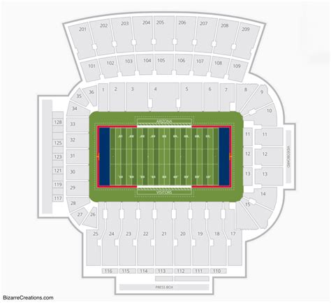 Arizona Stadium Seating Map
