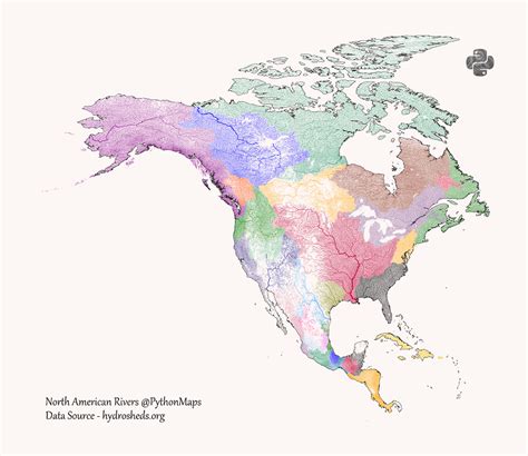 Mapping The Worlds River Basins By Continent