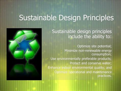Ppt Sustainable Interior Design Powerpoint Presentation