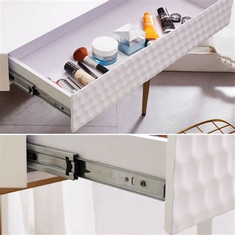 I will create e 3d triangle with rounded corner. Luxury Modern Corner Dressing Vanity Table Set with Drawer ...