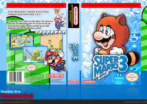 Super Mario Bros 3 Nes Box Art Cover By Runawayred
