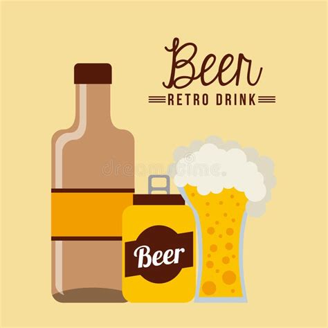 Retro Drinks Stock Vector Illustration Of Restaurant 60078631