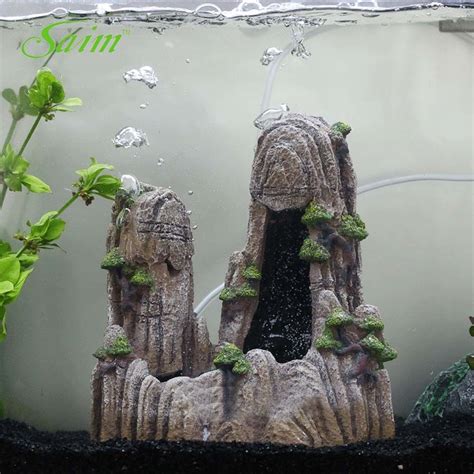 Using an unusual object to house your tank provides it with a lot of use any substrate, plants, and other decorations you like. 9.5" Saim Aquarium Simulation Resin Rockery Big Size Fish Tank Aquatic Pet Ornament Aquarium ...