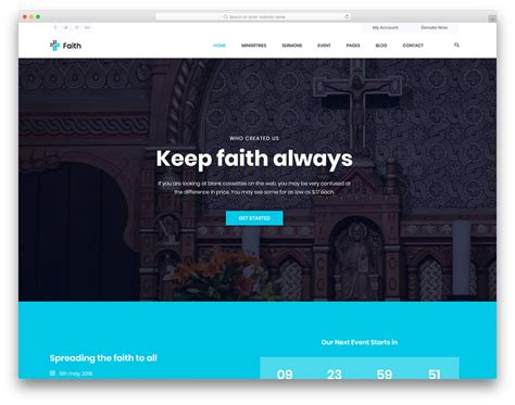 Free Church Website Templates