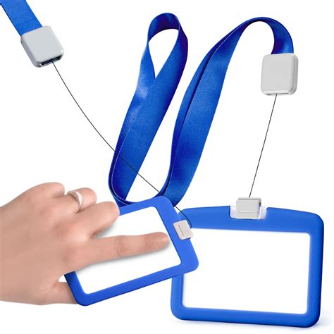 Kalevel Lanyard With Id Holder Horizontal And Vertical Retractable
