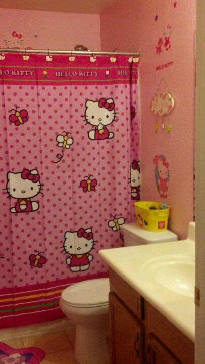 Zoies Hello Kitty Bathroom Wish I Could Get It At A Better Angle Hello Kitty Bathroom Hello