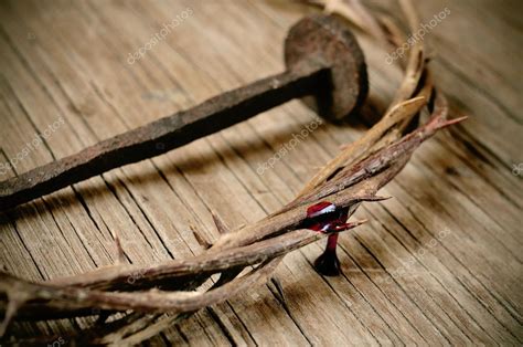 The Crown Of Thorns Of Jesus Christ And A Nail On The Holy Cross