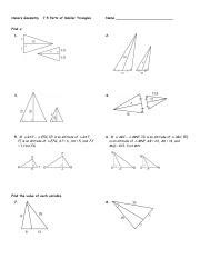 Middle are 3 times αand 3 times β. 7.5 Parts of Similar Triangles Worksheet (2).pdf - Honors Geometry 7.5 Parts of Similar ...