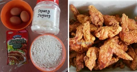 Yang pertama kita lakukan adalah membuat lapisan keringnya dengan tepung, jadi sediakan wadah dan masukkan semua bahan pelapis kering. Cara Goreng Ayam Rangup Ala KFC, Guna Lima Bahan Je. Mudah ...