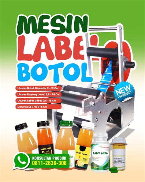 Mesin Label Botol Manual And Otomatis Labeling Machine Revon