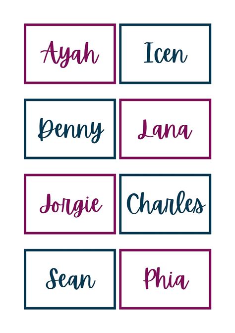 Printable Name Tag