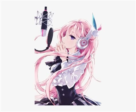Mic Clipart Anime Beautiful Anime Girl With Pink Hair