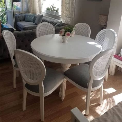 Yuvarlak Masa Sandalye Takımı Beyaz 46109 Sİteler Ankara