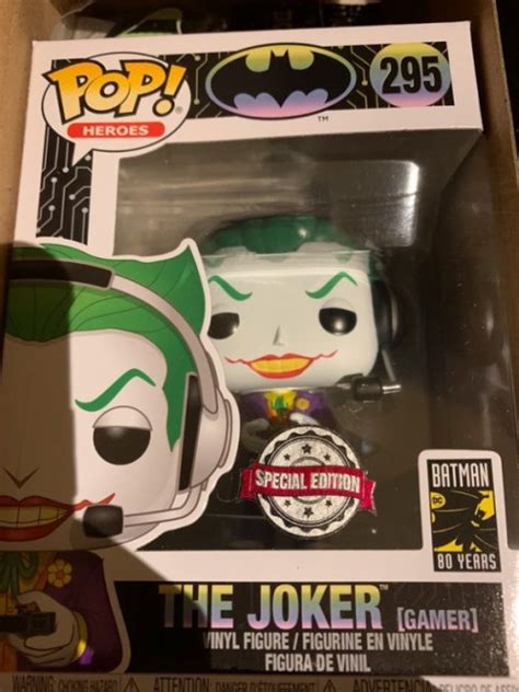 Pop Batman 80 Years The Joker Gamer 295 Special Edition Fig