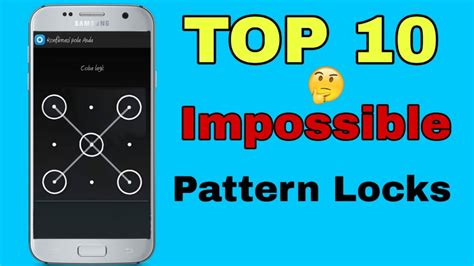 Top 10 Amazing Impossible Pattern Locks Try Now Youtube
