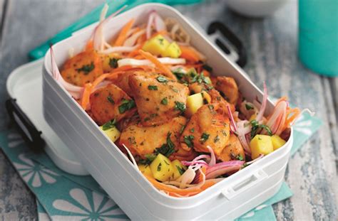 Set the chicken thighs on a plate, and then stir the zest and juice of one lime into the rice. SW recipe: Mango chicken with Coleslaw